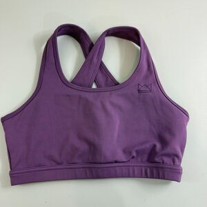 Royal Change Women's Purple Sports Bra Criss Cross Back Size S Small